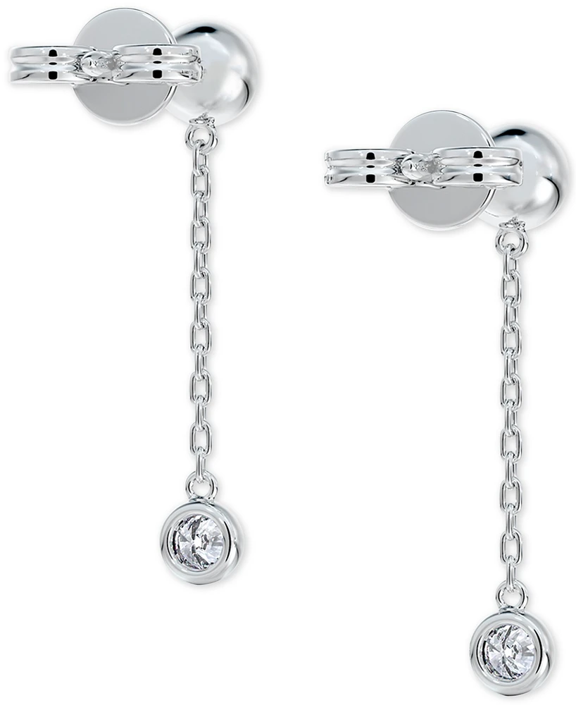Portfolio by De Beers Forevermark Diamond Bezel Chain Drop Earrings (5/8 ct. t.w.) in 14k White Gold