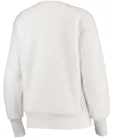 Women's White Pittsburgh Steelers Milestone Tracker Pullover Sweatshirt