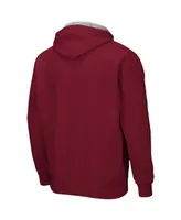 Men's Maroon UMass Minutemen Arch Logo 3.0 Full-Zip Hoodie