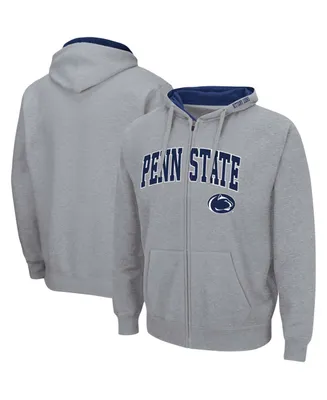 Men's Heathered Gray Penn State Nittany Lions Arch Logo 3.0 Full-Zip Hoodie