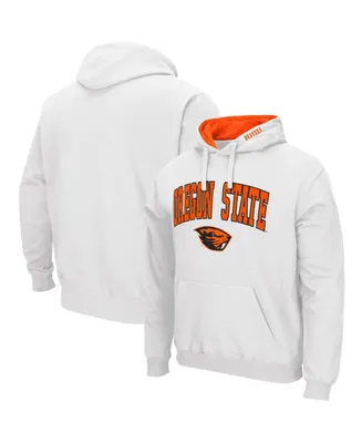 Men's White Oregon State Beavers Arch Logo 3.0 Pullover Hoodie