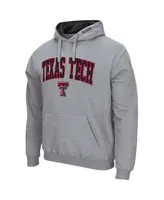 Men's Heathered Gray Texas Tech Red Raiders Arch Logo 3.0 Pullover Hoodie