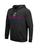 Men's Black Kansas Jayhawks Lantern Pullover Hoodie