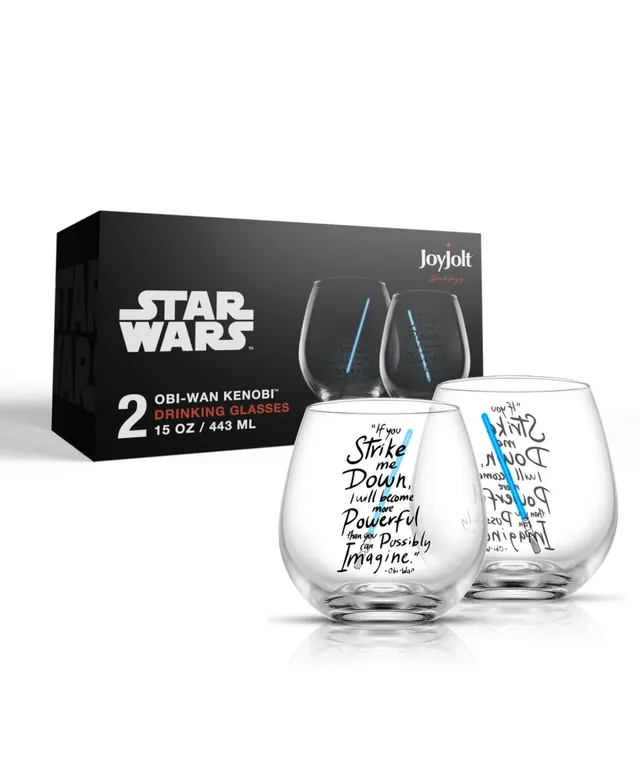 JoyJolt Star Wars Striking Sketch Characters Pint Mug, Set of 4