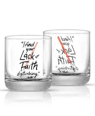 JoyJolt Star Wars New Hope Short Drinking Glasses, Set of 2