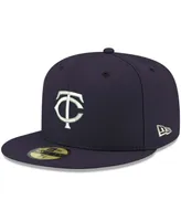 Men's Navy Minnesota Twins Logo White 59FIFTY Fitted Hat