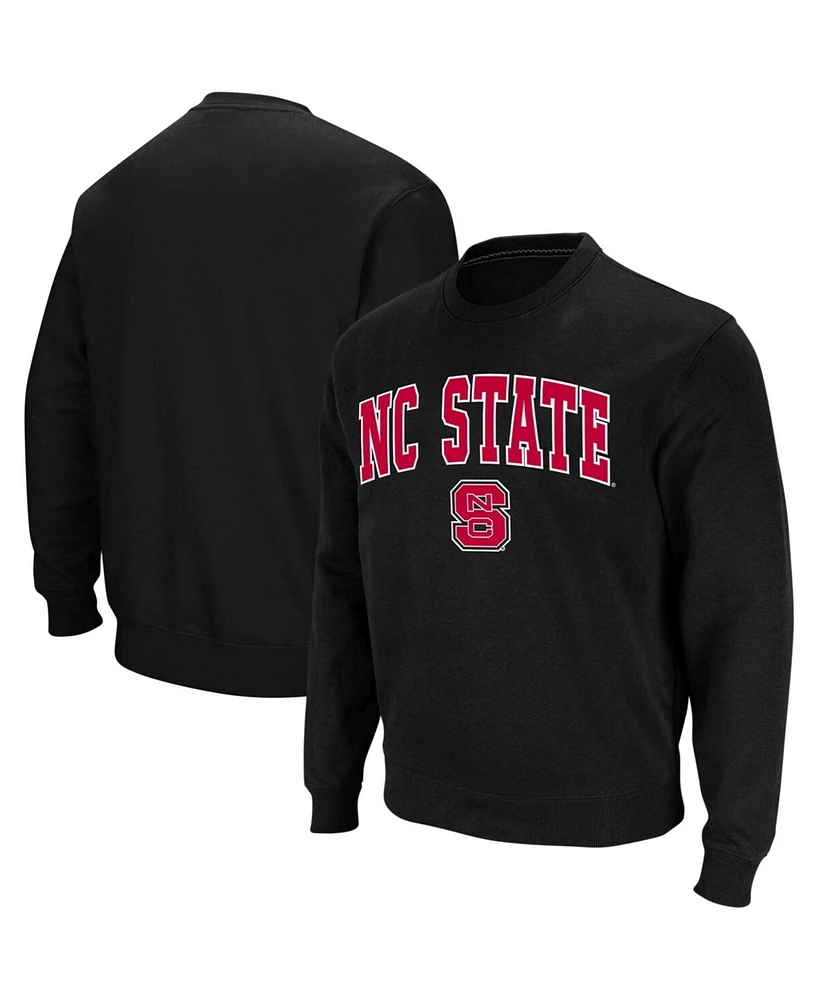 Colosseum Men's Nc State Wolfpack Arch & Logo Crew Neck Sweatshirt