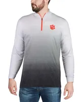 Men's Gray Clemson Tigers Magic Team Logo Quarter-Zip Jacket