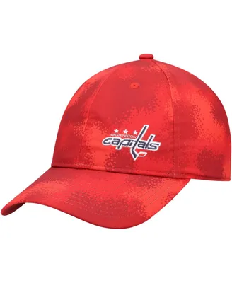 Women's Red Washington Capitals Camo Slouch Adjustable Hat