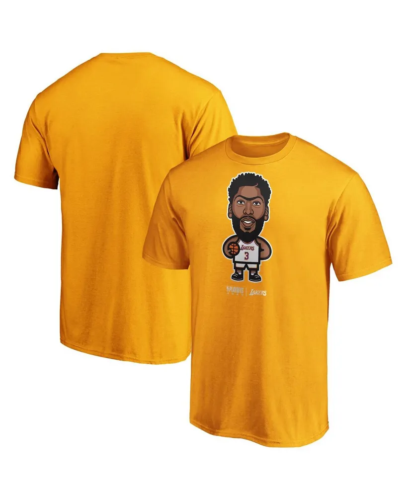 Men's Anthony Davis Gold Los Angeles Lakers 2020 Nba Playoffs Star Player T-shirt
