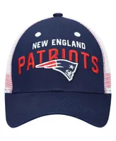 Boys Navy New England Patriots Core Lockup Snapback Hat