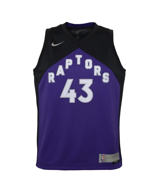 Big Boys Pascal Siakam Black and Purple Toronto Raptors 2020 21 Swingman Player Jersey - Earned Edition