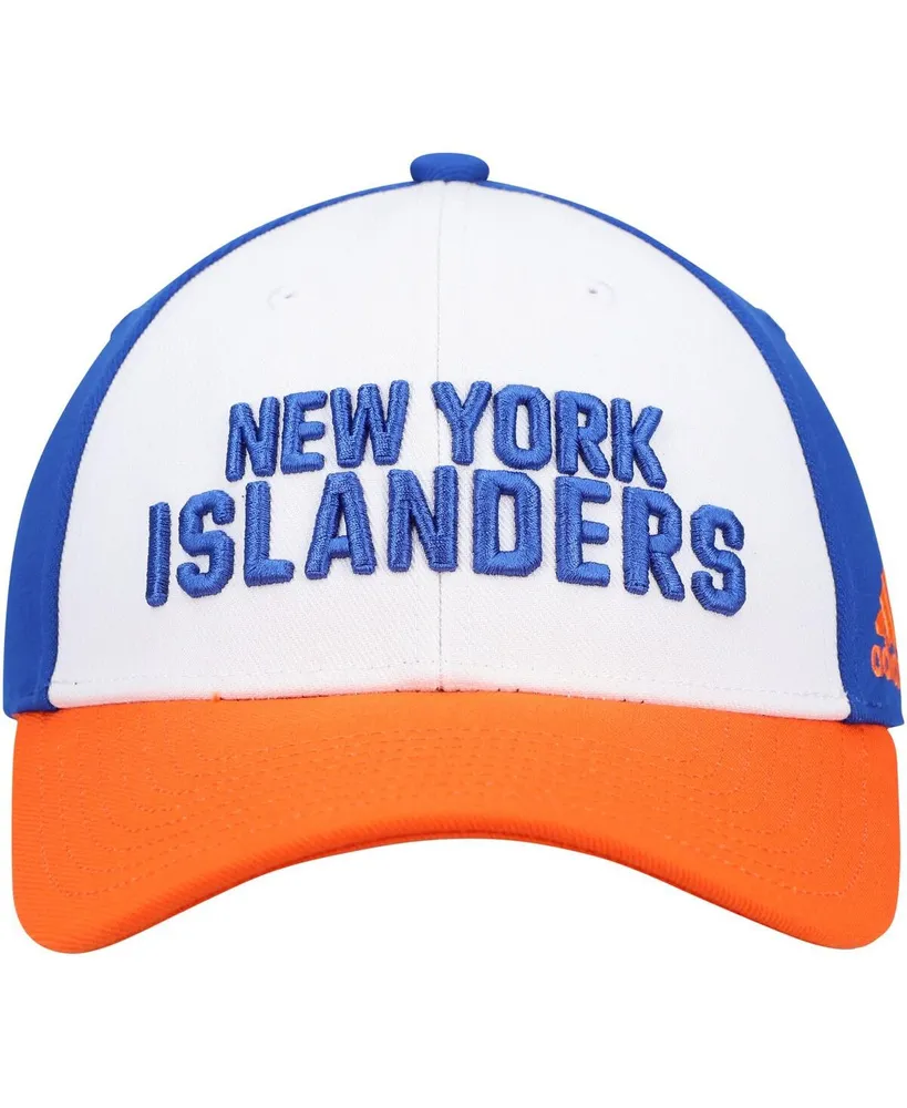 Men's White New York Islanders Locker Room Adjustable Hat