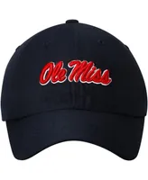 Men's Navy Ole Miss Rebels Staple Adjustable Hat