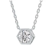 Portfolio by De Beers Forevermark Diamond Honeycomb Solitaire Pendant Necklace (1/ ct. t.w.) in 14k White or Yellow Gold