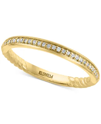 Effy Diamond Band (1/10 ct. t.w.) in Sterling Silver
