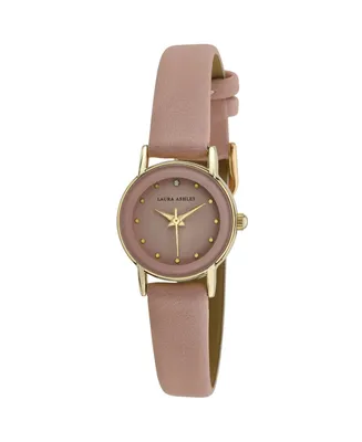 Laura Ashley Women's Faux Leather Strap Watch 24mm