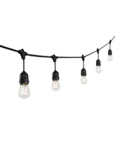 15-Light Indoor and Outdoor Rustic Industrial Led S14 Edison Bulb String Lights