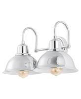 Frisco 2-Light Farmhouse Industrial Led Vanity