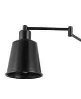 Cary Iron Contemporary Swing Arm Wall Light