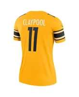 Women's Chase Claypool Gold-Tone Pittsburgh Steelers Inverted Legend Game Jersey - Gold