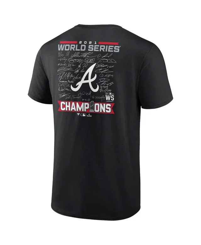 Atlanta Braves Fanatics Branded 2021 World Series Champions Signature  Roster T-Shirt - Black