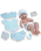 La Newborn Nursery 14" Baby Doll 8 Pcs Gift Set