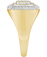 Men's Diamond Concentric Cluster Ring (1 ct. t.w.) in 10k Gold