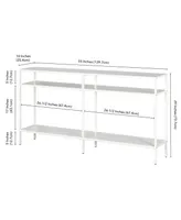 Sivil 55" Console Table with Shelves