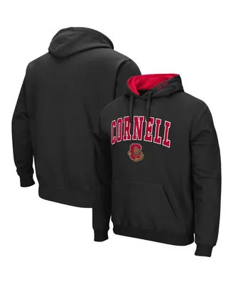 Men's Black Cornell Big Red Arch and Logo Pullover Hoodie