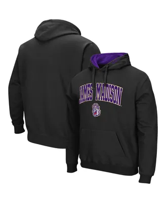 Men's James Madison Dukes Arch and Logo Pullover Hoodie