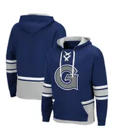 Men's Navy Georgetown Hoyas Lace Up 3.0 Pullover Hoodie