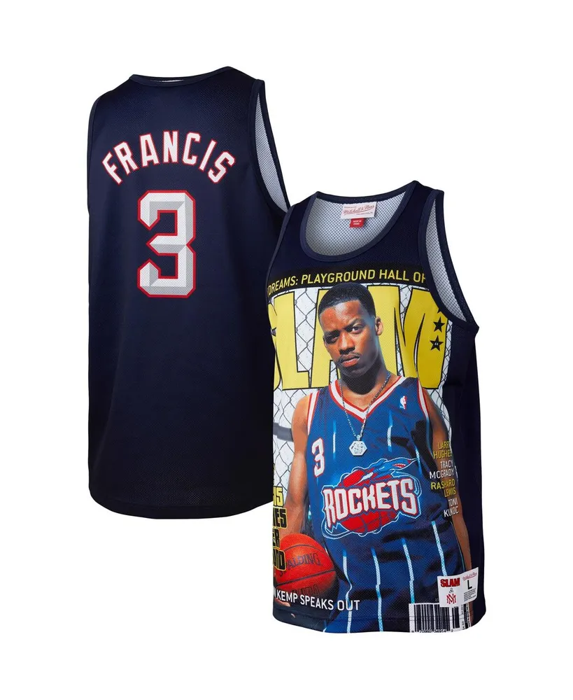 Men's Steve Francis Navy Houston Rockets Slam Player Tank Top