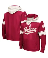 Men's Crimson Indiana Hoosiers 2.0 Lace-Up Logo Pullover Hoodie