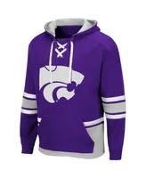 Men's Purple Kansas State Wildcats Lace Up 3.0 Pullover Hoodie