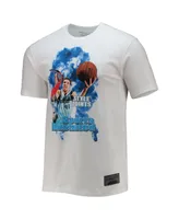 Men's Mitchell and Ness x Sports Illustrated Dirk Nowitzki White Dallas Mavericks Player T-shirt