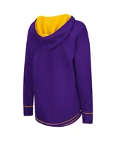 Women's Purple Lsu Tigers Tunic Pullover Hoodie