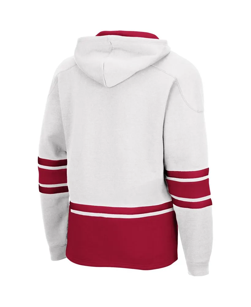 Men's White Indiana Hoosiers Lace Up 3.0 Pullover Hoodie