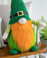 Glitzhome 25.5" Fabric St. Patrick's Gnome Standing Decor
