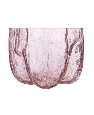 Crackle Low Vase