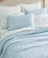 Laura Ashley Felicity Cotton Reversible Piece Quilt Set