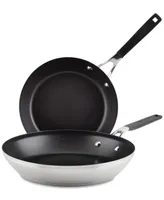 KitchenAid Stainless Steel 2 Piece Nonstick Induction Frying Pan Set