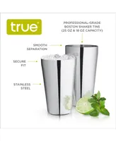 True Brands Advance Stainless Steel Boston Shaker Tins, 2 Piece