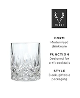 Viski Admiral Crystal Tumblers, Set of 2, 9 Oz