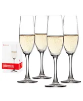 Spiegelau Salute Champagne Wine Glasses, Set of 4, 7.4 Oz