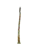 Eclectic Metal Giraffe Sculpture, 73" x 17"