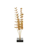 CosmoLiving by Cosmopolitan Metal Contemporary Abstract Sculpture, 21" x 10" - Gold