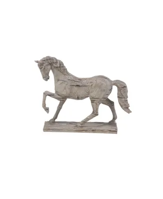 Vintage-like Horse Sculpture, 18" x 21"