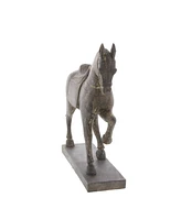 Traditional Horse Sculpture, 15" x 14"