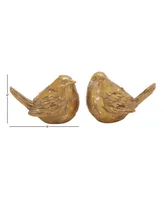 Farmhouse Bird Sculpture, Set of 2 - Gold